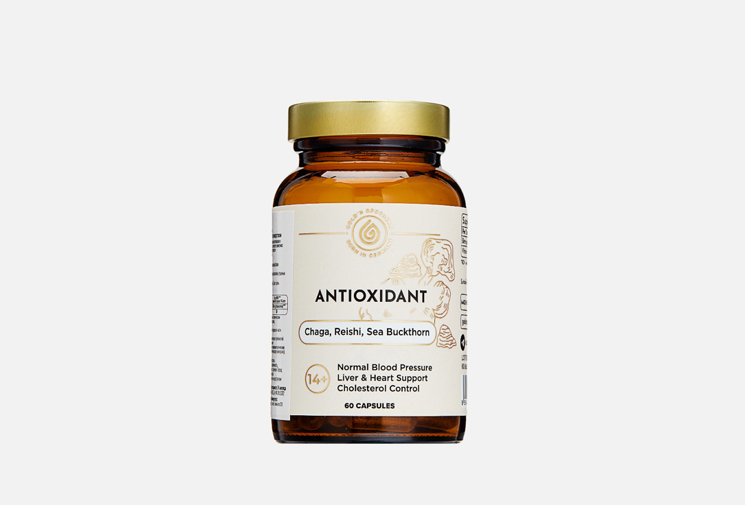 

БАД для укрепления иммунитета GOLD’N APOTHEKA, Antioxidant витамин Е, бета-глюканы 60 шт