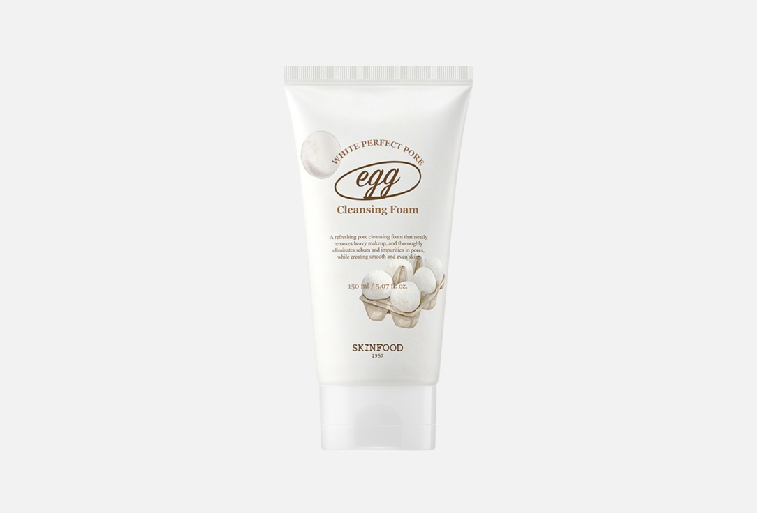

Пенка для умывания SKINFOOD, Egg White Perfect Pore Cleansing Foam 150 мл