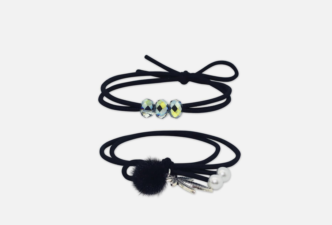 Изображение товара Набор резинок для волос B&H черный