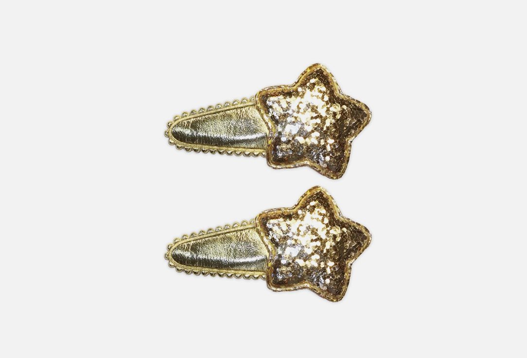 

Набор заколок клик-клак B&H, Золото 2 шт