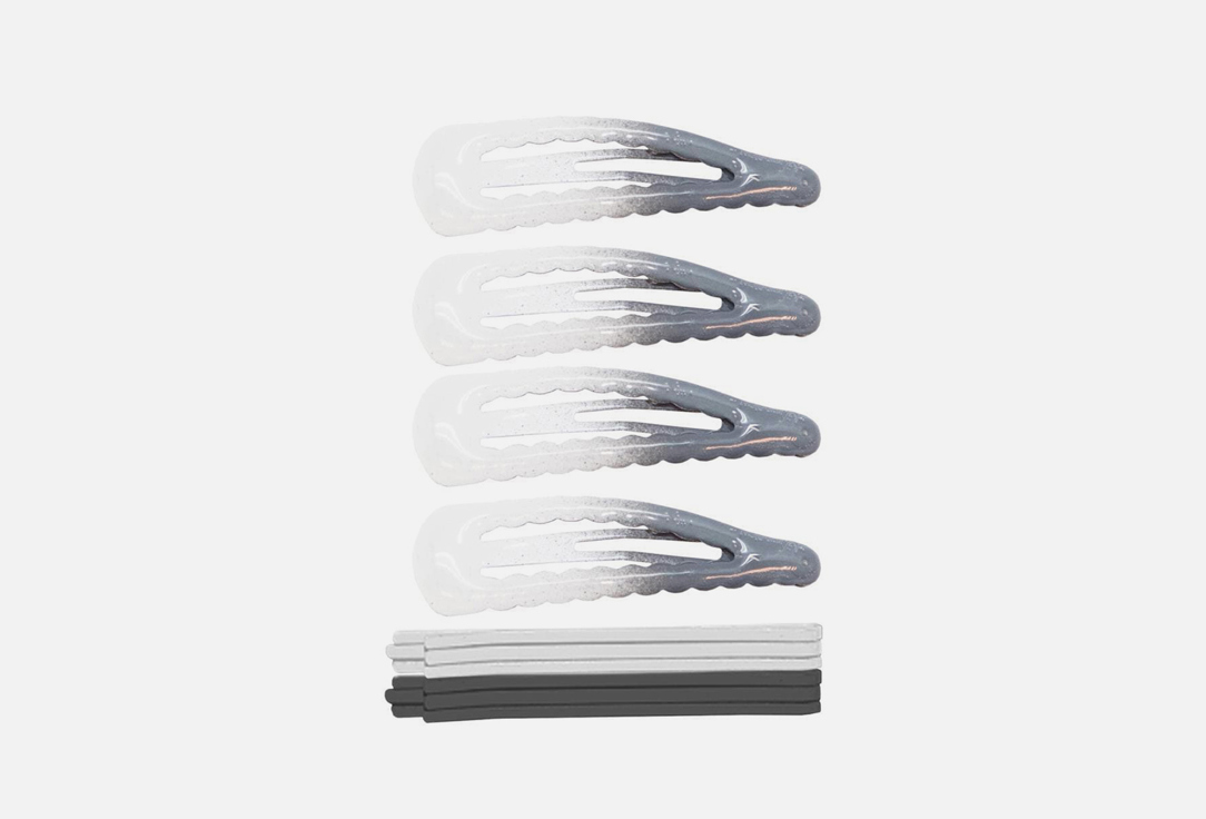 

Набор заколок и невидимок B&H, Белый серый 10 шт