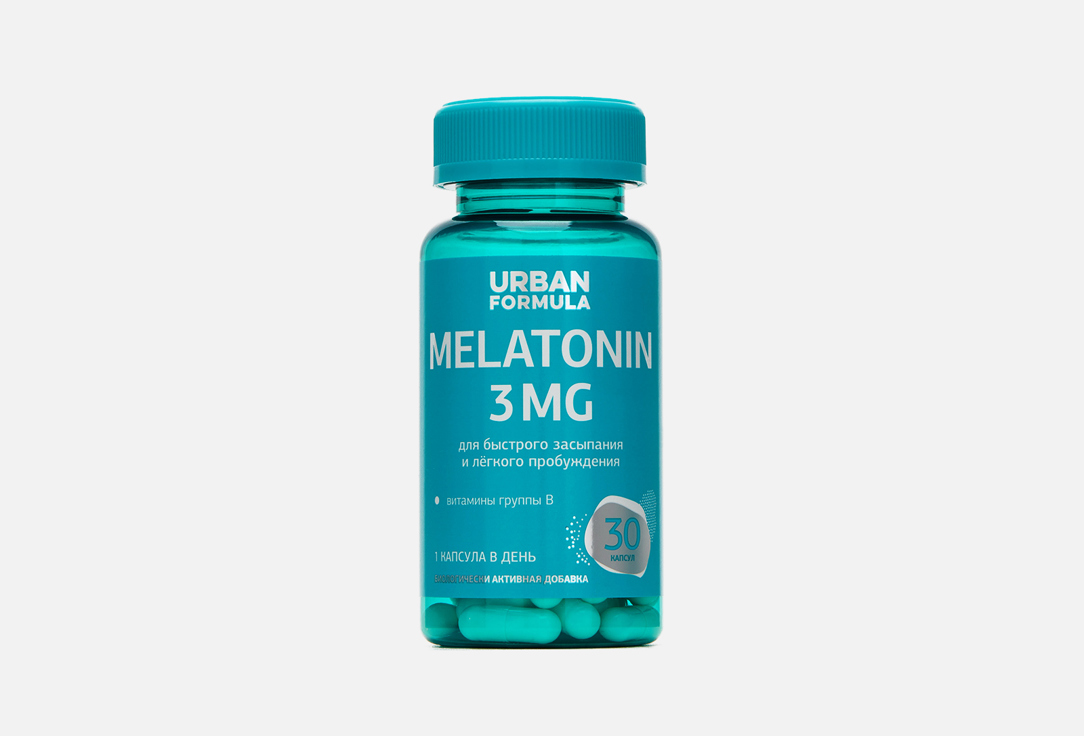 БАД для здорового сна Urban Formula Витамин В6 2 мг, Мелатонин 3 мг 