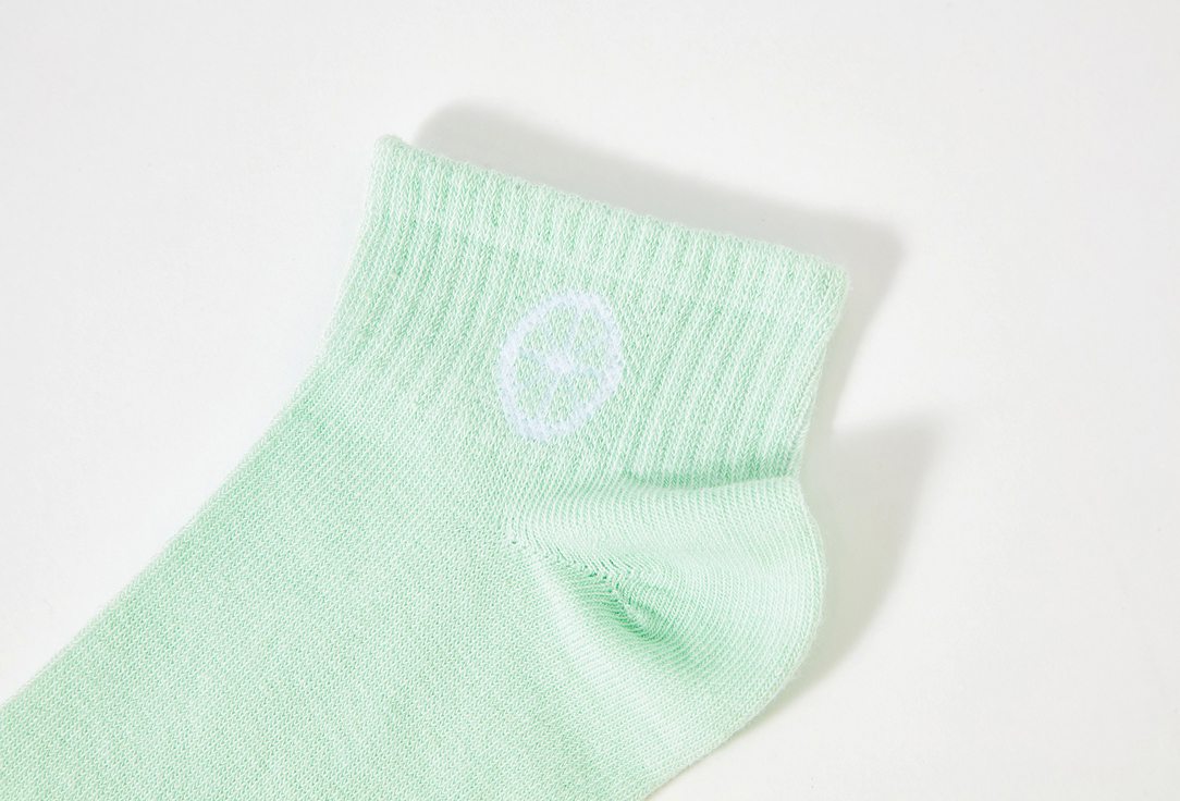 Носки укороченные R&S светло-зеленые лайм  