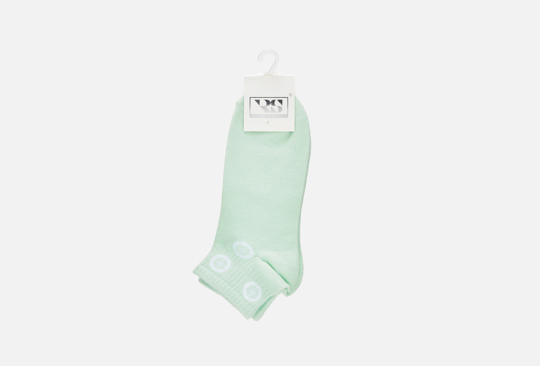 Носки укороченные R&S светло-зеленые дольки лайма 