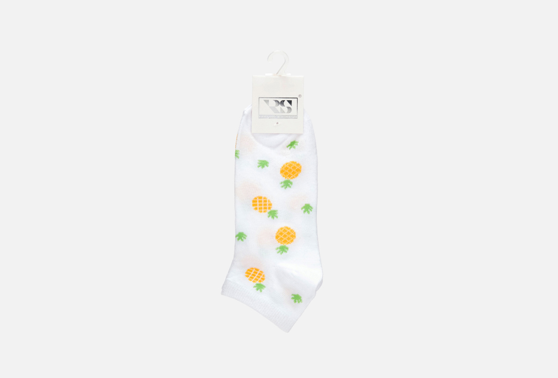 Носки укороченные R&S Белые ананас