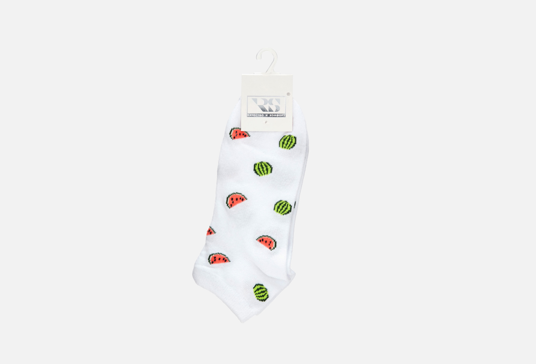 Носки укороченные R&S Белые арбуз носки для девочки русокс сетка р 14 ассорти д 36 д
