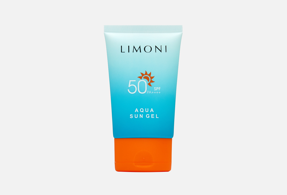 Солнцезащитный крем-гель SPF 50+РА++++ LIMONI Aqua Sun Gel 50 мл солнцезащитный гель для лица spf50 accoje protective no sebum 50 мл