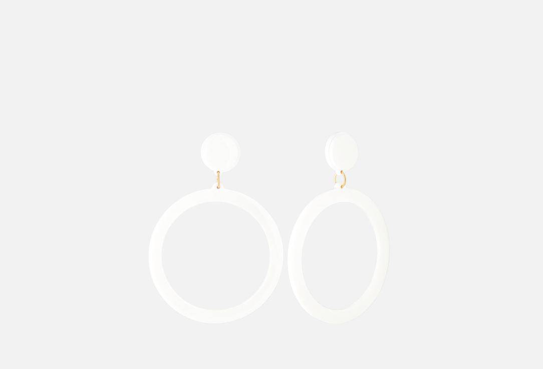 Изображение товара Серьги La Family кольца белые