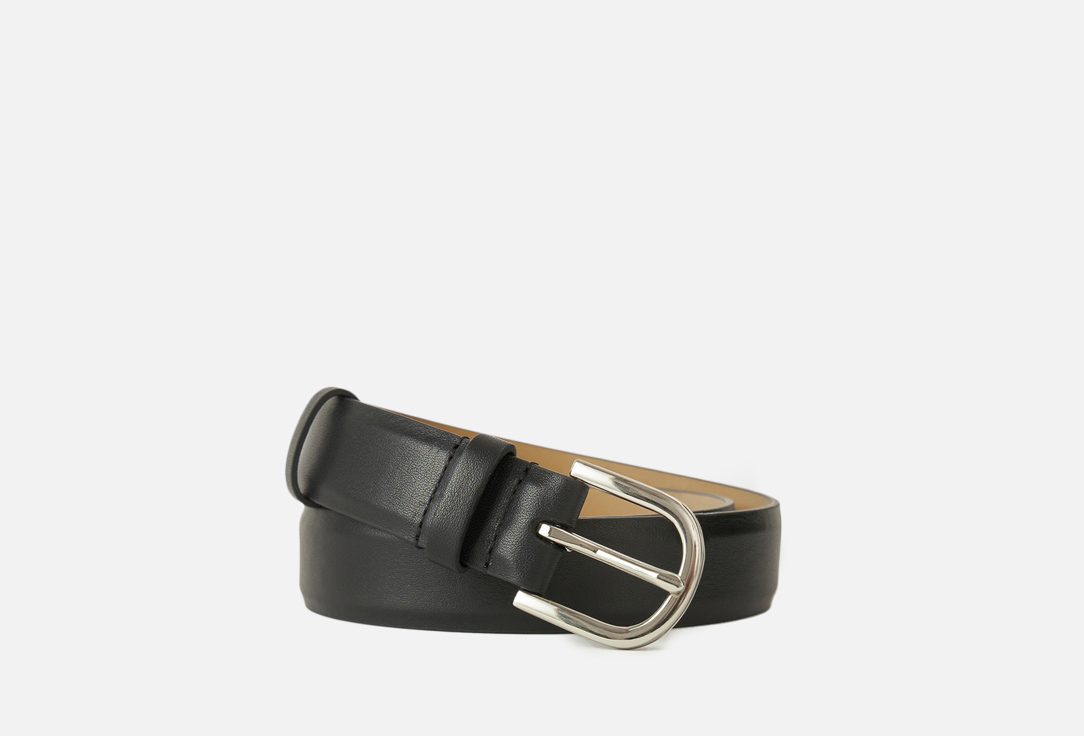 

Ремень ASKENT, Черный, Черный с овальной пряжкой 1 шт