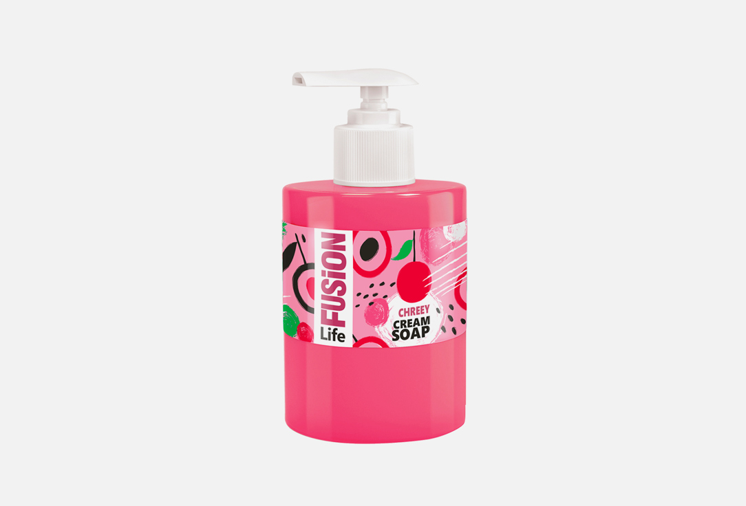 Крем-мыло FUSION LIFE Cream soap Cherry 460 мл цена и фото