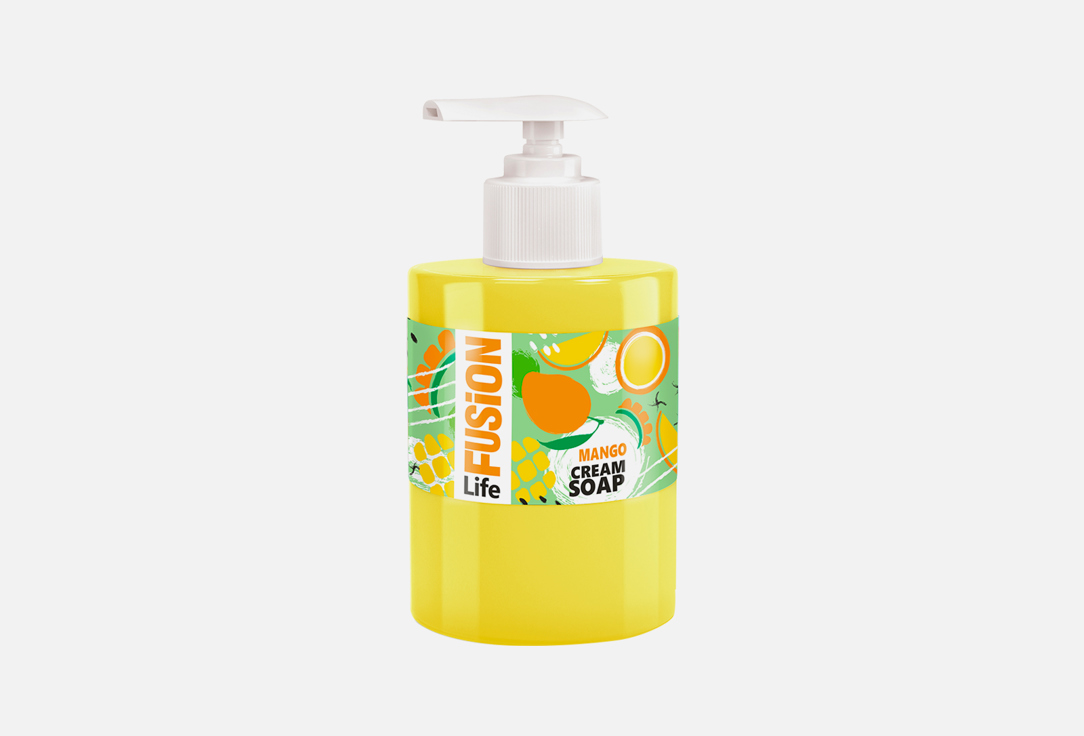 Крем-мыло с растительными экстрактами Fusion Life Mango Cream Soap 