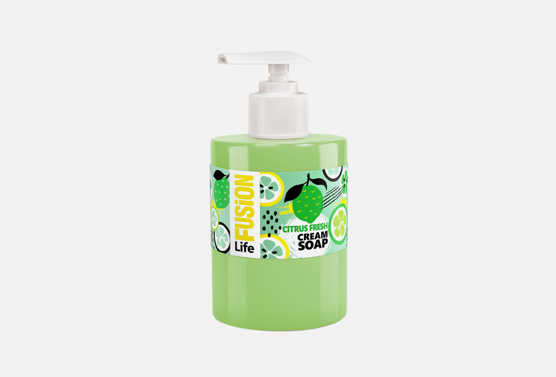 Крем-мыло с растительными экстрактами FUSION LIFE Citrus fresh cream soap 460 мл