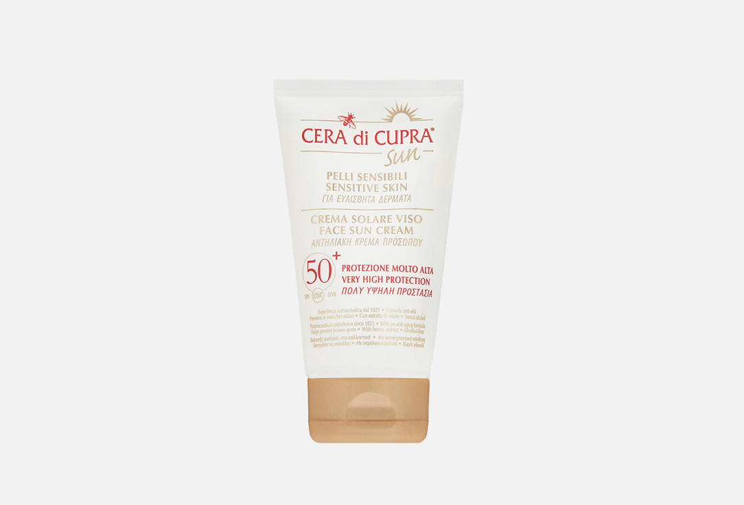 Солнцезащитный крем для лица SPF 50+ CERA DI CUPRA Sun face cream 75 мл крем для лица cera di cupra anti age multiaction cream 50 мл