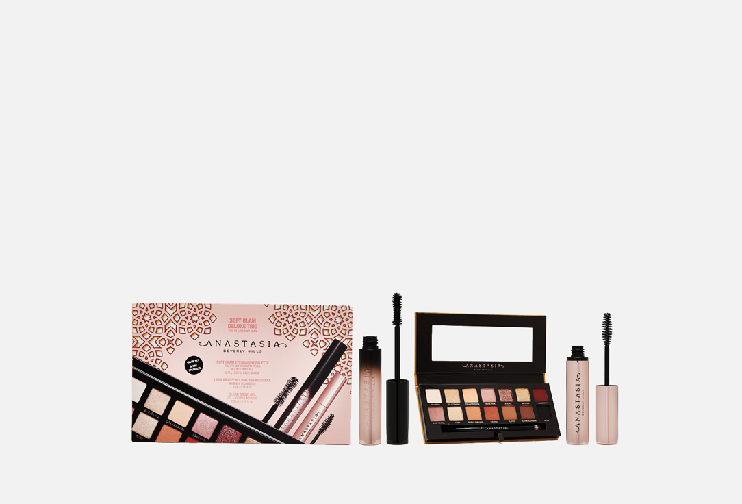 Набор для макияжа глаз и бровей Anastasia Beverly Hills Soft Glam Deluxe Trio Kit 