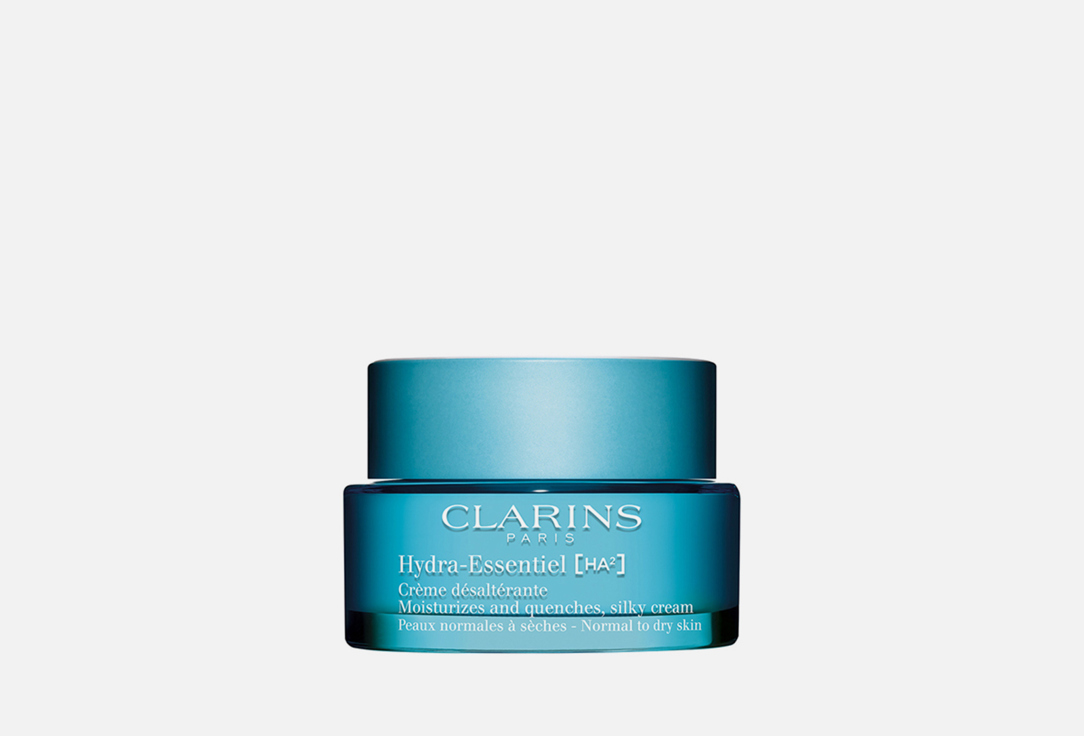 clarins hydra essentiel moisturizes and quenches rich cream Увлажняющий дневной крем для нормальной и сухой кожи CLARINS HYDRA-ESSENTIEL 50 мл
