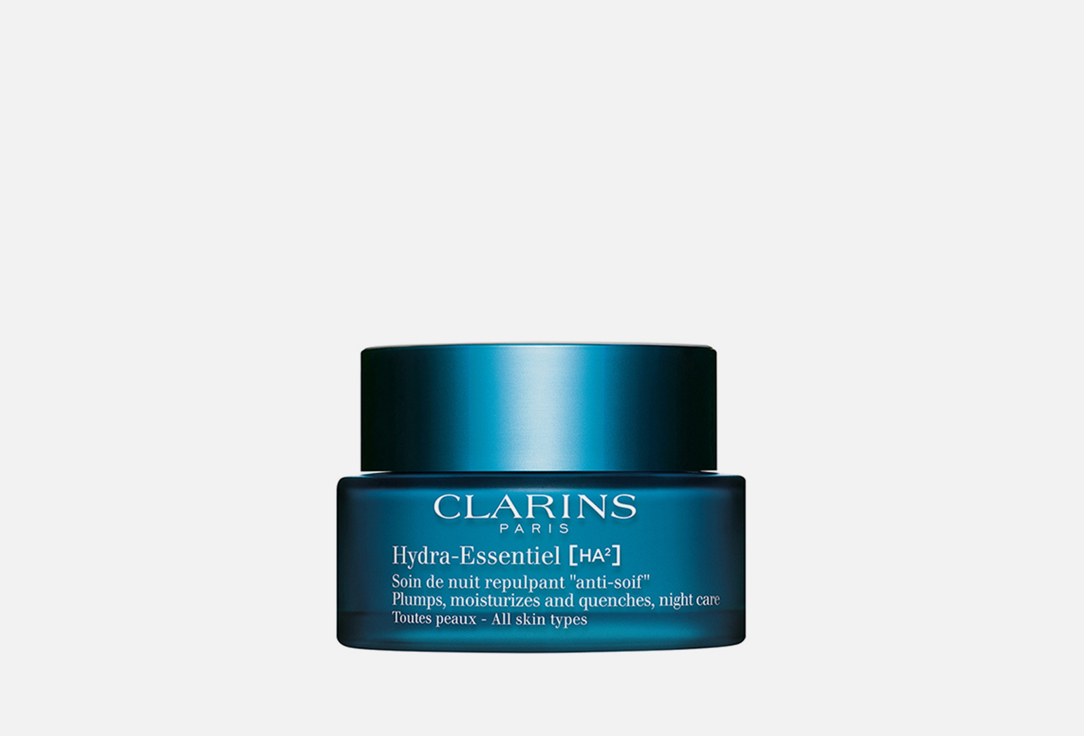 Увлажняющий ночной крем для любого типа кожи CLARINS HYDRA-ESSENTIEL NIGHT 50 мл clarins бальзам для губ hydra essentiel прозрачный