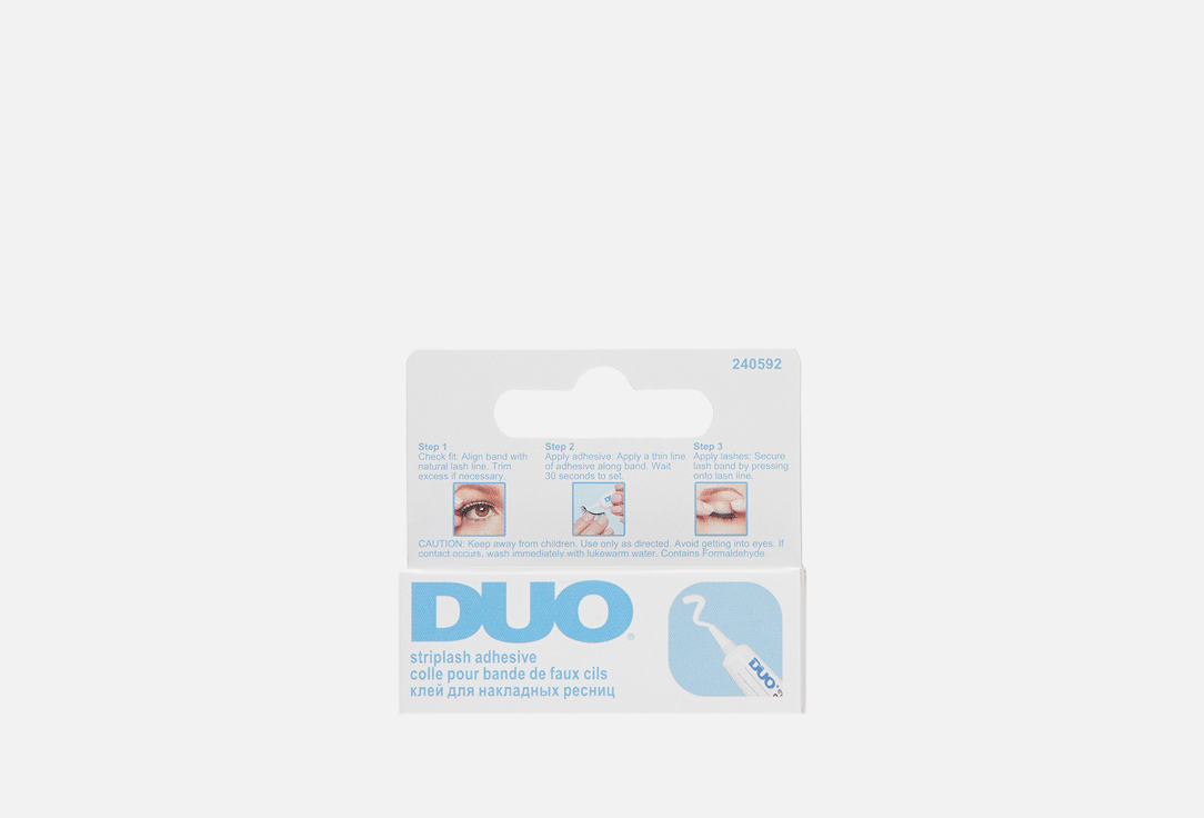 Клей для накладных ресниц Duo Eyelash Adhesive Clear-White  