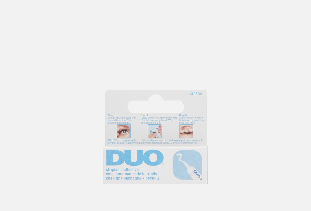 

Клей для накладных ресниц DUO, Белый, Eyelash Adhesive Clear-White 1 г