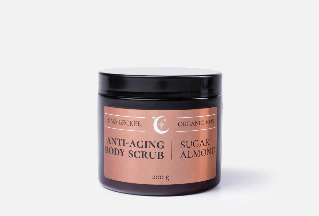 Сахарный скраб для тела DINA BECKER Anti–aging body scrub sugar almond 200 мл