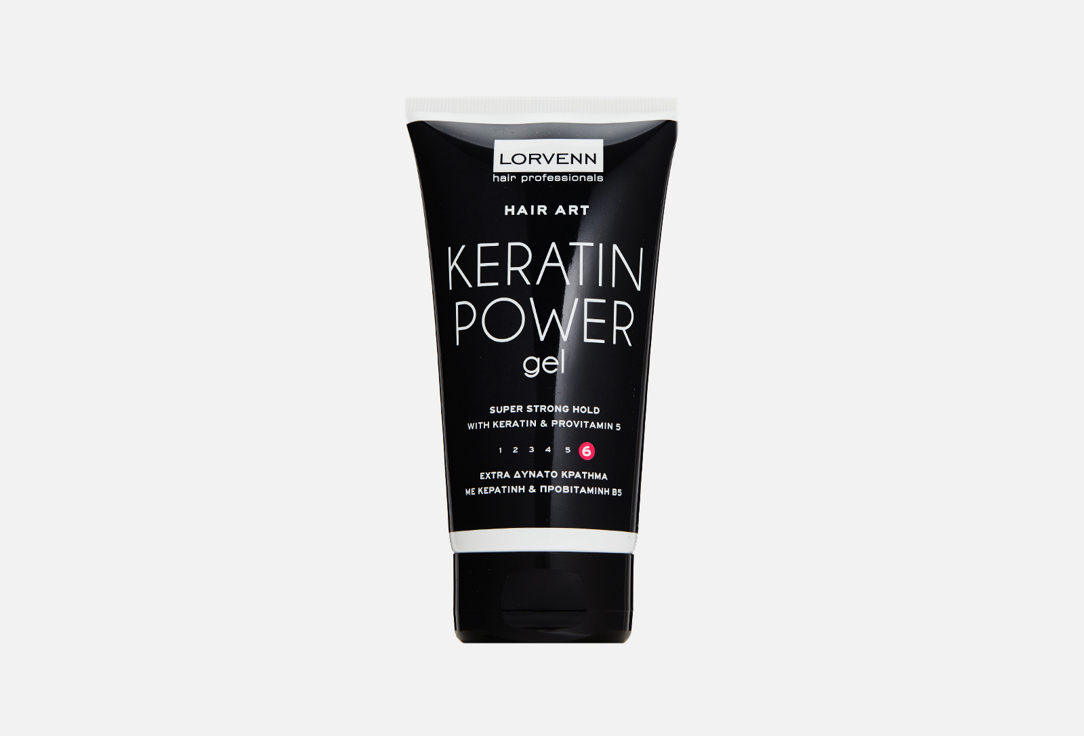 Гель для волос сверхсильной фиксации LORVENN KERATIN POWER GEL 150 мл гель для волос сверхсильной фиксации lorvenn keratin power gel 150 мл