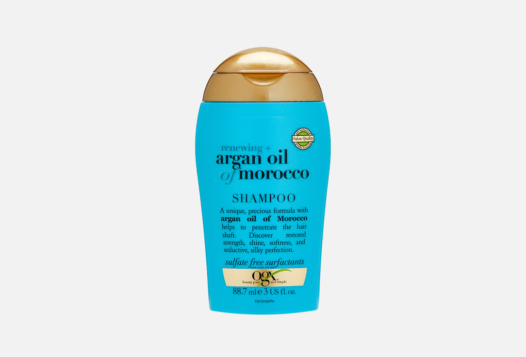 Шампунь для восстановления волос OGX Moroccan Argan Oil 88.7 мл ogx шампунь для восстановления волос с экстрактом арганы тревел travel renewing argan oil of morocco shampoo 88 7 мл 97311 97311