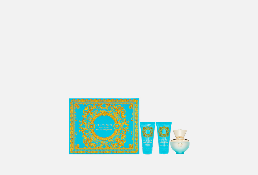 Подарочный набор VERSACE Dylan Turquoise 3 шт женская парфюмерия versace dylan turquoise
