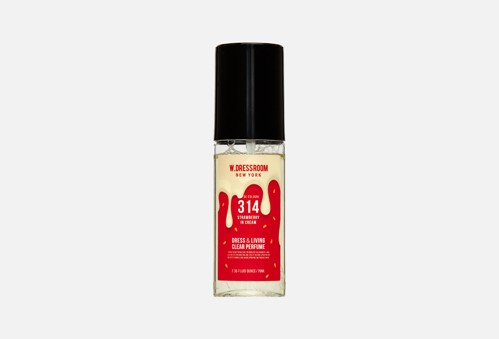 W.Dressroom Парфюмерная вода для одежды и дома Dress & Living Clear Perfume  Strawberry in Cream № 314 70 мл — купить в Москве