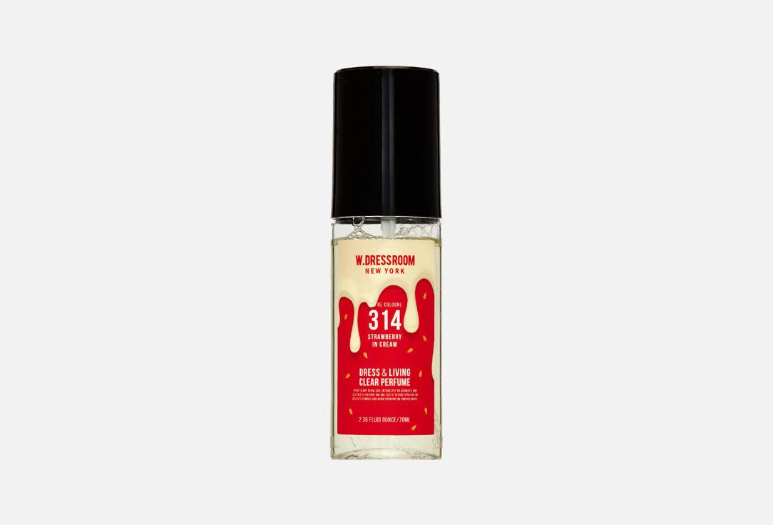 Парфюмерная вода для одежды и дома W.DRESSROOM Dress & Living Clear Perfume Strawberry in Cream № 314 70 мл