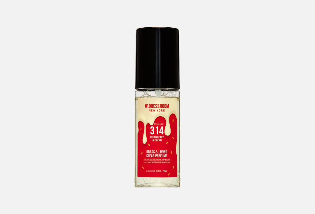 Парфюмерная вода для одежды и дома W.Dressroom Dress & Living Clear Perfume Strawberry in Cream № 314 
