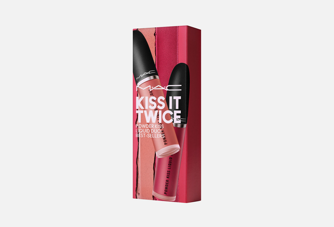 Набор для губ MAC Kiss It Twice Powder Duo: Best-Sellers 1 шт mac powder kiss lipstick
