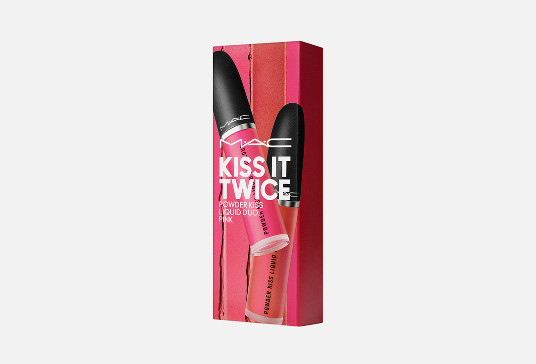 Набор для губ MAC Kiss It Twice Powder Duo: Pink 