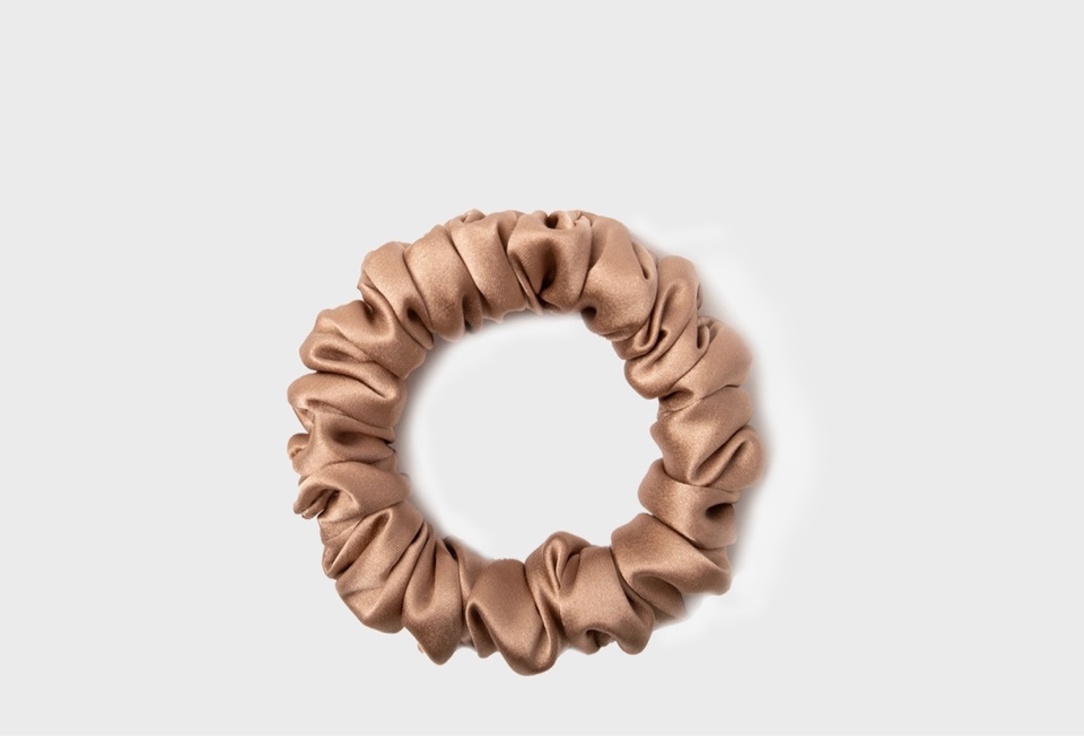 Изображение товара Шелковая резинка для волос Silk Universe капучино натуральный шелк гипоаллергенная