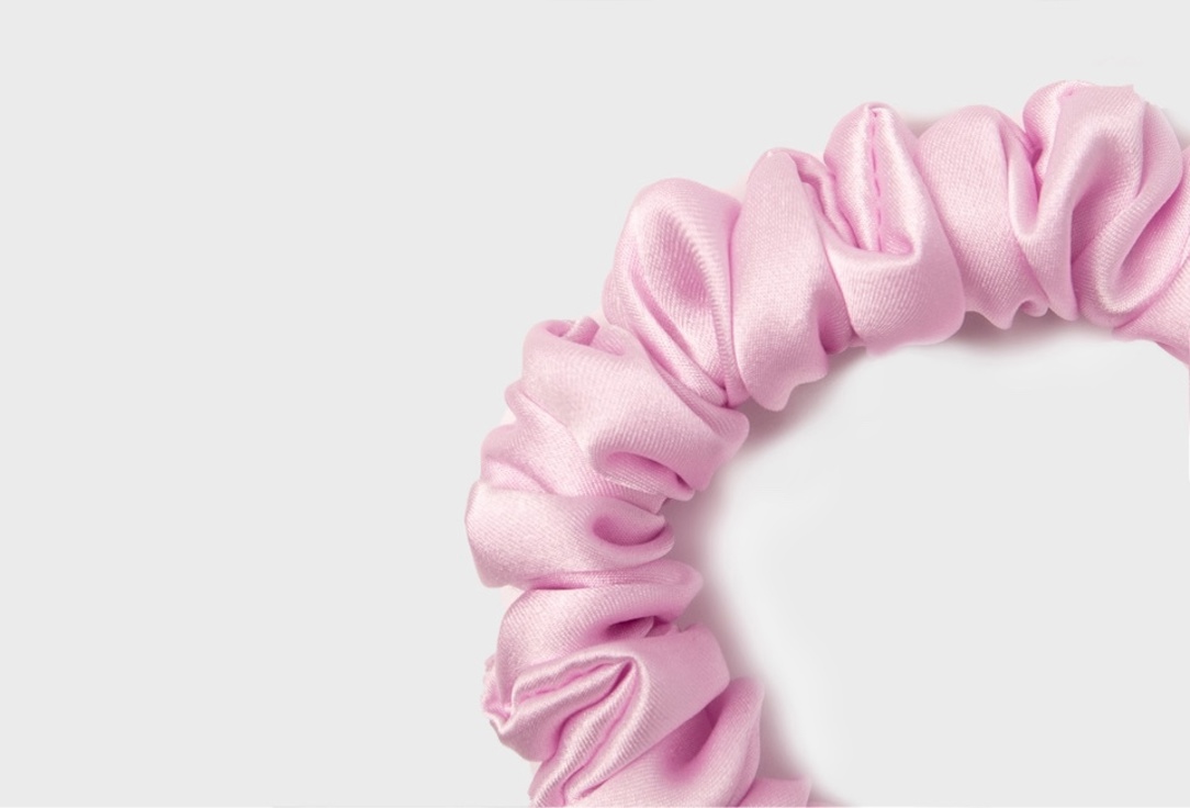 Шелковая резинка для волос Silk Universe розовый 