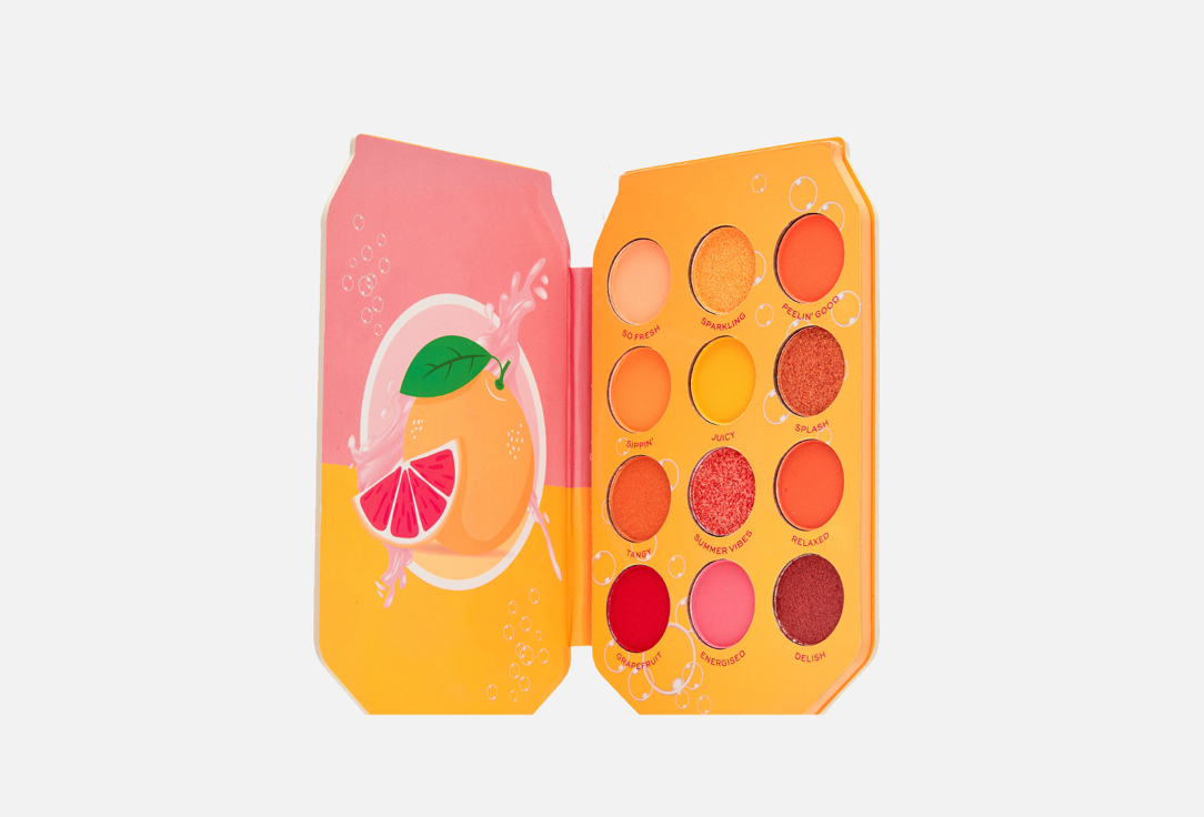 ПАЛЕТКА ТЕНЕЙ ДЛЯ ВЕК I Heart Revolution Shadow Palette Grapefruit fizz