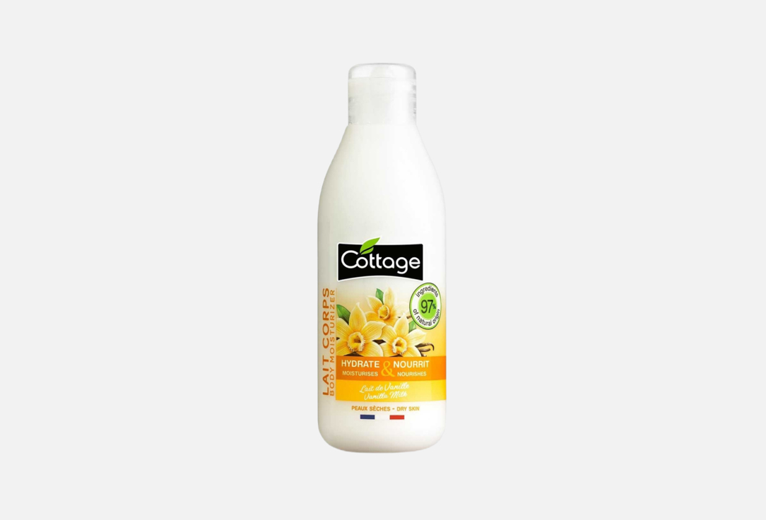 Молочко для тела COTTAGE Vanilla milk 200 мл разглаживающее молочко для волос art creator ultra liss milk 200мл