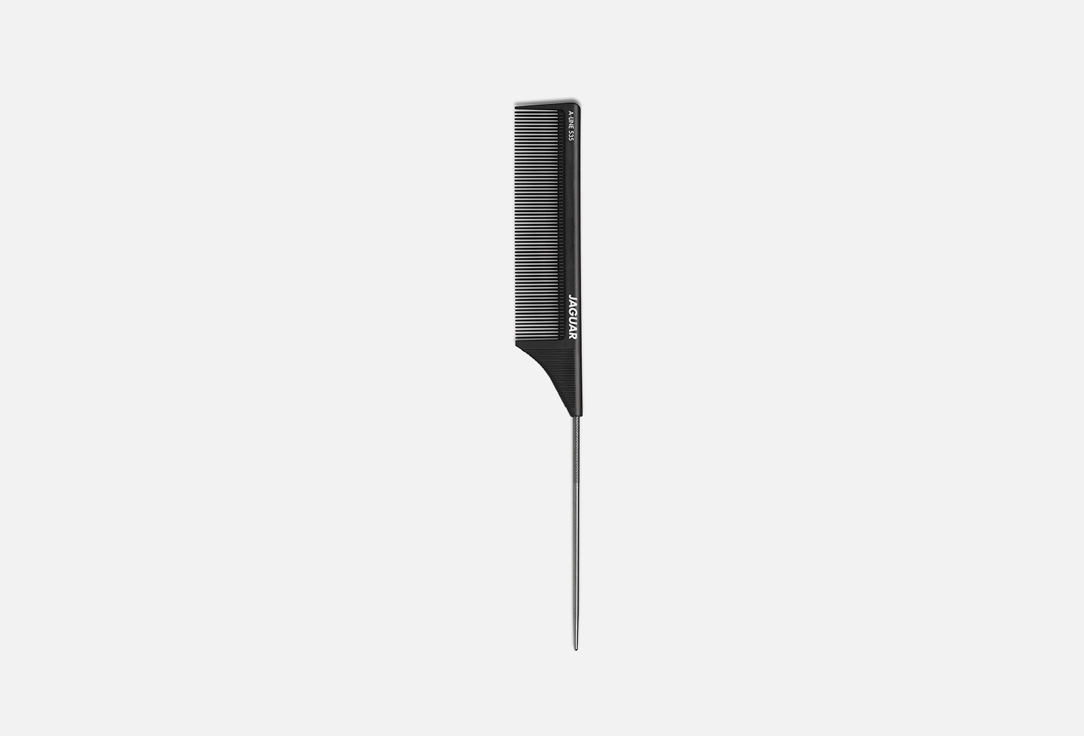 Расческа с металлическим хвостиком JAGUAR черная 21.6 см 