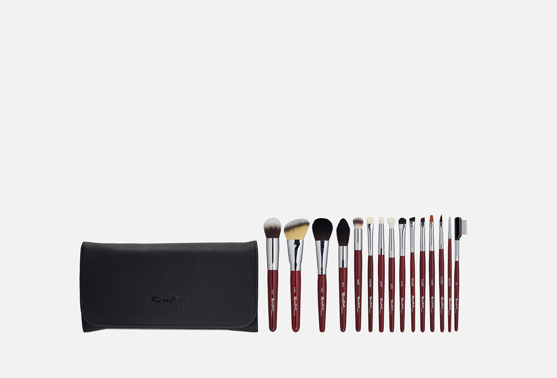 Набор кистей для макияжа ROUBLOFF BEAUTY Set М153 from 15 make-up brushes 1 шт цена и фото