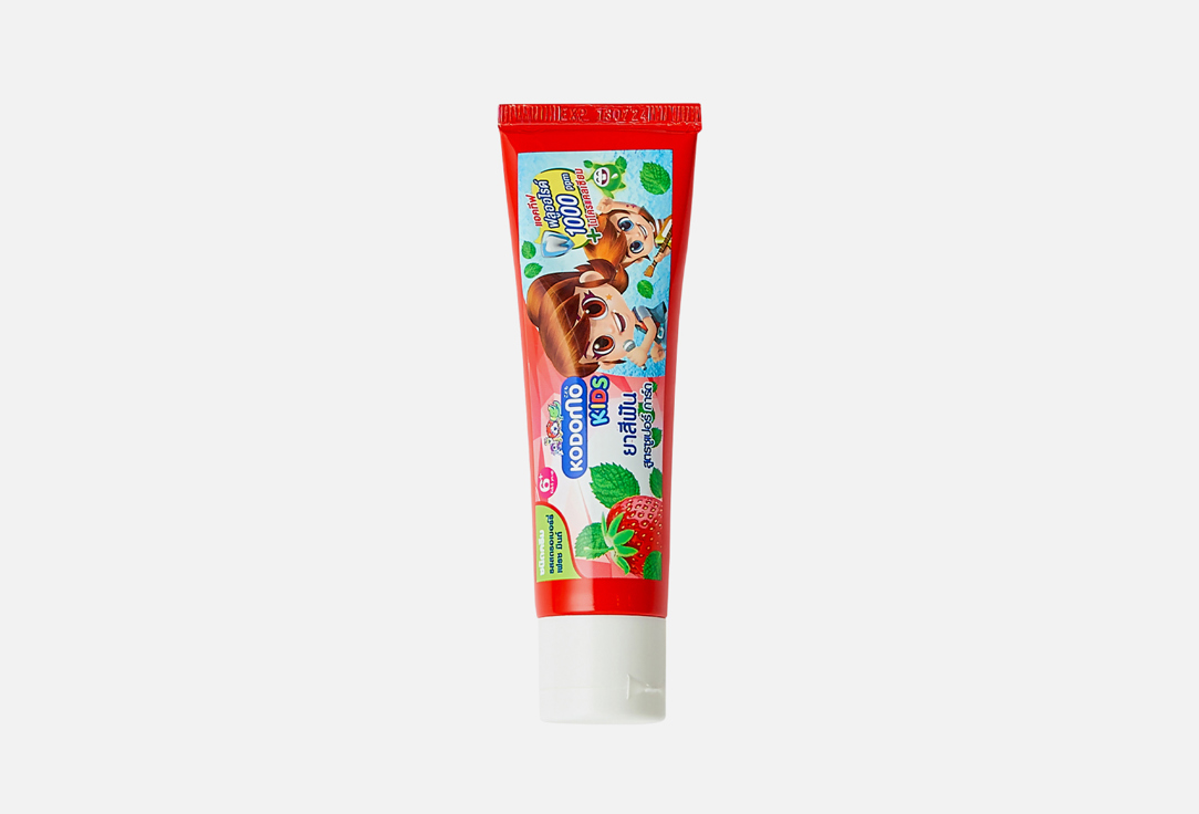 Детская зубная паста LION KODOMO Strawberry Fresh Mint 65 г фото