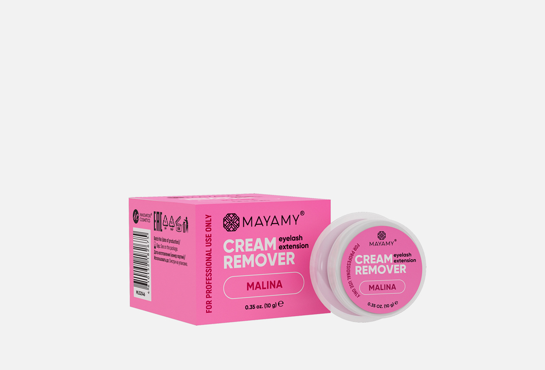 Ремувер для ресниц INNOVATOR COSMETICS MAYAMY Malina cream 1 шт innovator cosmetics innovator cosmetics ремувер для ресниц mayamy malina кремовый