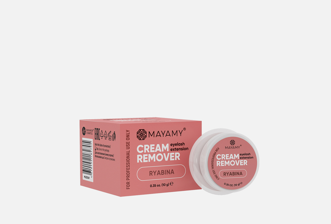 Ремувер для ресниц INNOVATOR COSMETICS MAYAMY Ryabina cream 1 шт innovator cosmetics innovator cosmetics ремувер для ресниц mayamy malina кремовый