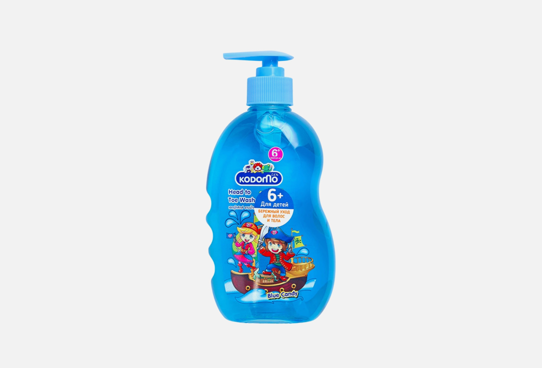 Детский шампунь-гель для душа Lion KODOMO Kids Blue Candy  