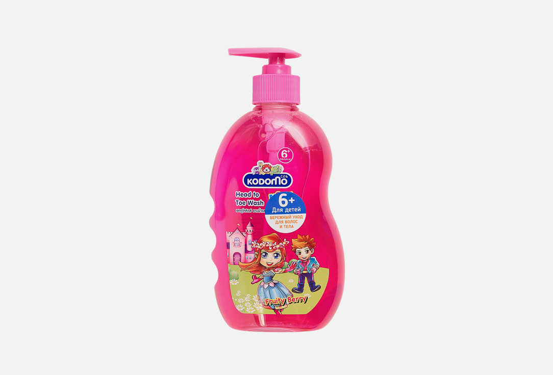 цена Детский шампунь-гель LION KODOMO Kids Fruity Berry 400 мл