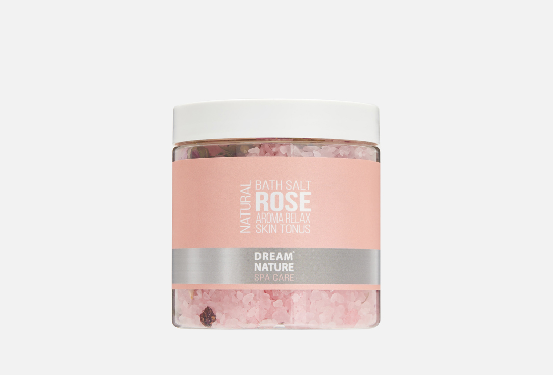 Соль для ванн DREAM NATURE Spa Care с цветами розы 600 г