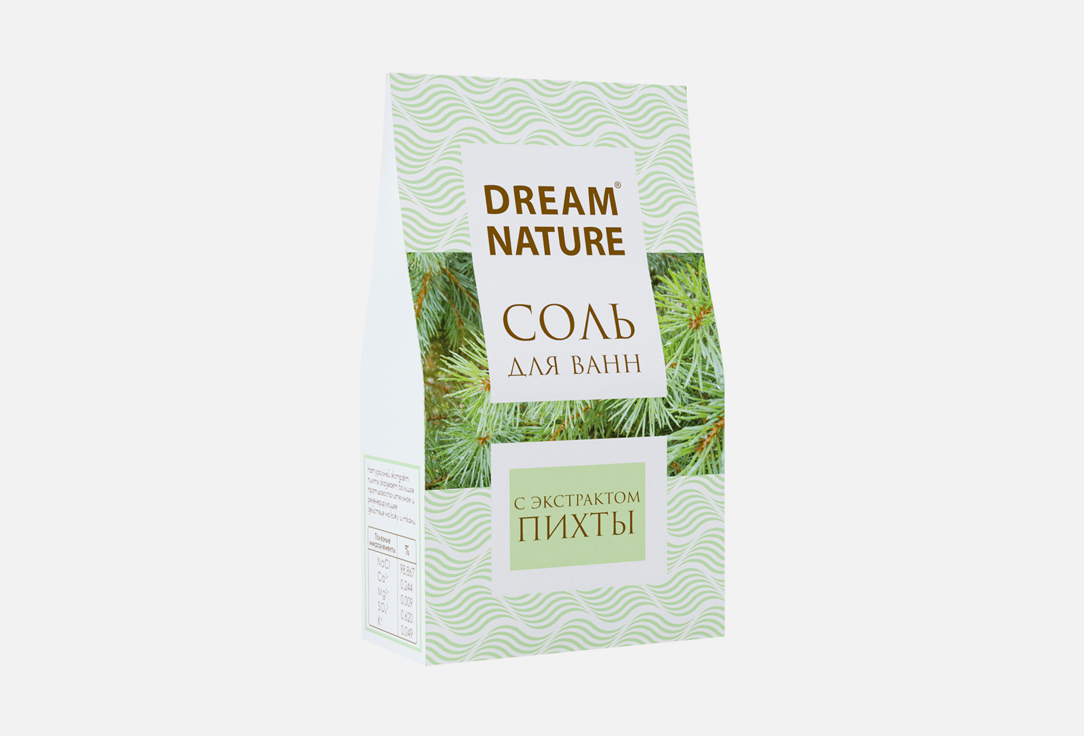 Изображение товара Соль для ванн Dream Nature пихта 500 г натуральный расслабляющий продукт