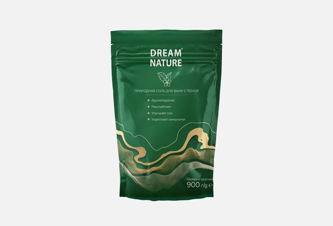 Соль-пена для ванн DREAM NATURE Череда и крапива 900 г