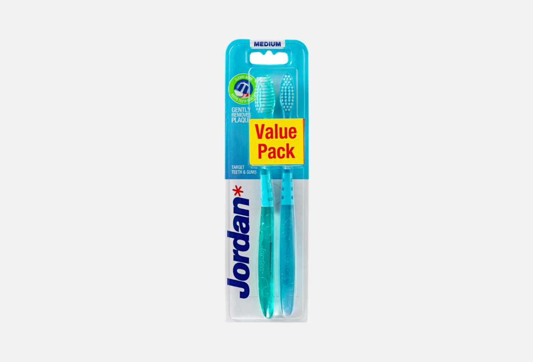 Набор зубных щеток (в ассортименте) Jordan Teeth&Gums medium 