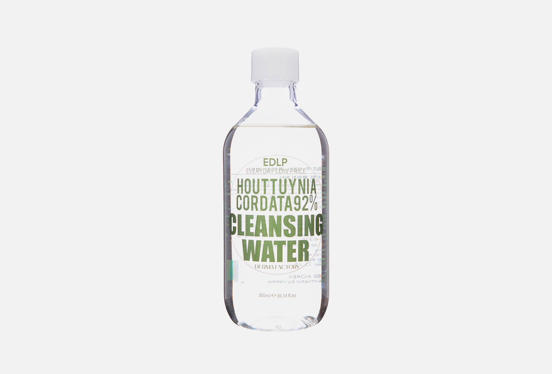 

Очищающая вода для лица DERMA FACTORY, Houttuynia Cordata 92% Cleansing Water 300 мл