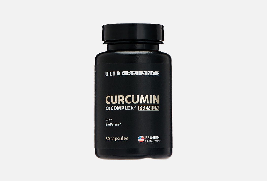 Биологически активная добавка ULTRABALANCE Curcumin C3 Complex Premium 60 шт биологически активная добавка avicenna curcumin plus 90 шт