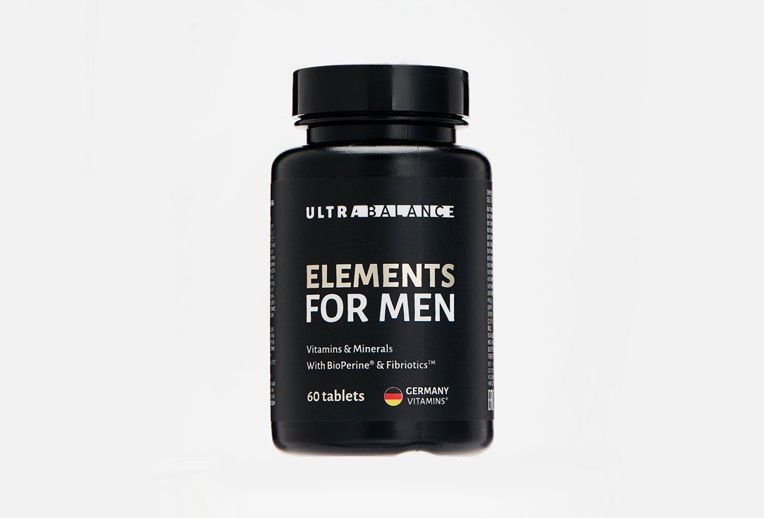 Биологически активная добавка ULTRABALANCE Elements for Men Premium 60 шт биологически активная добавка tetralab индол premium plus с пиперином 60 мл