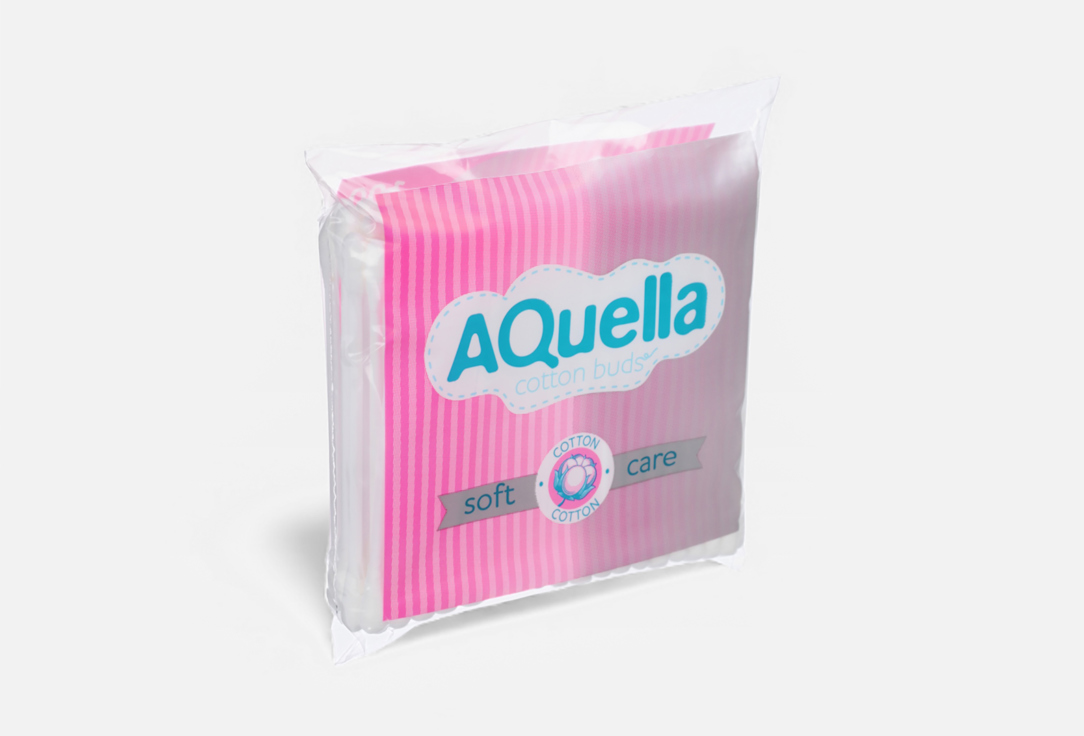

Ватные палочки AQUELLA, Хлопковые 200 шт